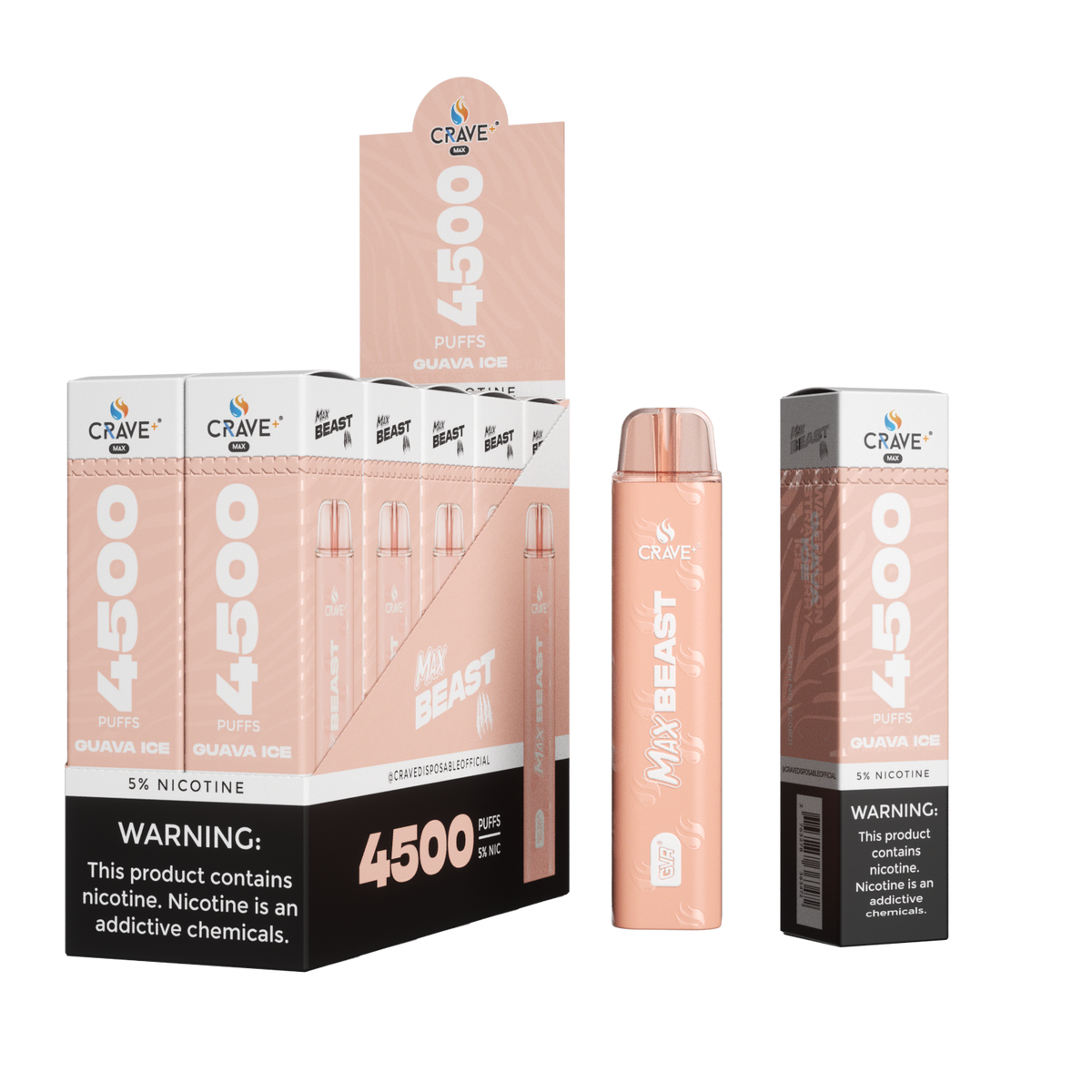 Crave Max Beast 4500 Puffs Disposable Vape