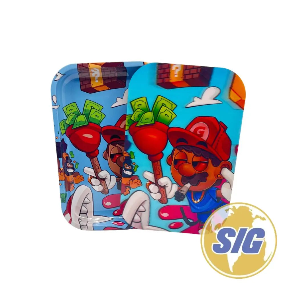Large 12″x 9″ Magnetic 3D Trays With Lid - Design #25
