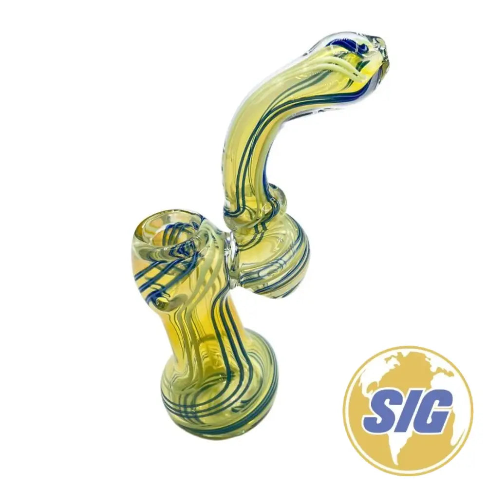 Lime Bent Hand Pipe |REF: HP 051|