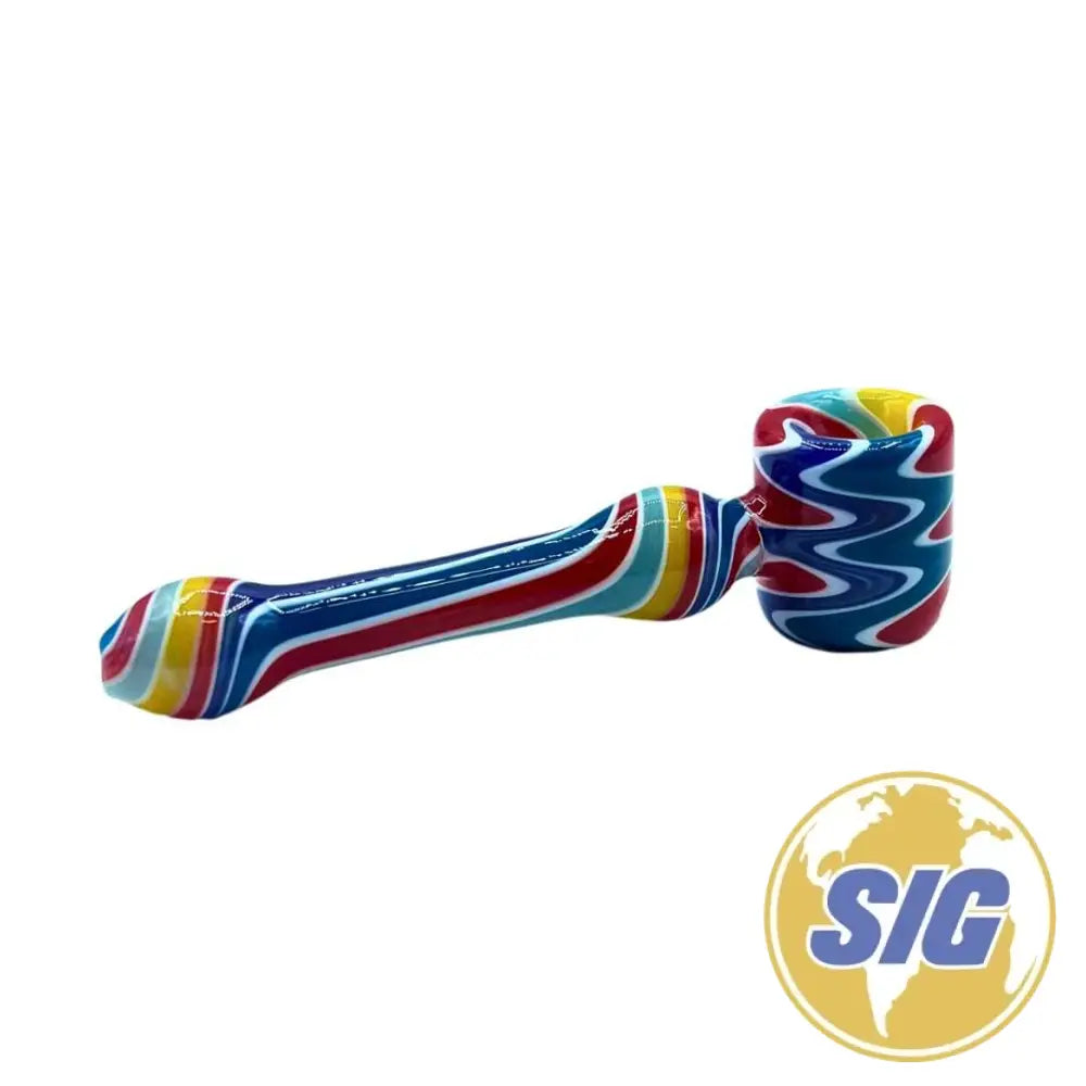 Linear Rainbow Hand Pipe |REF: IHP 102|