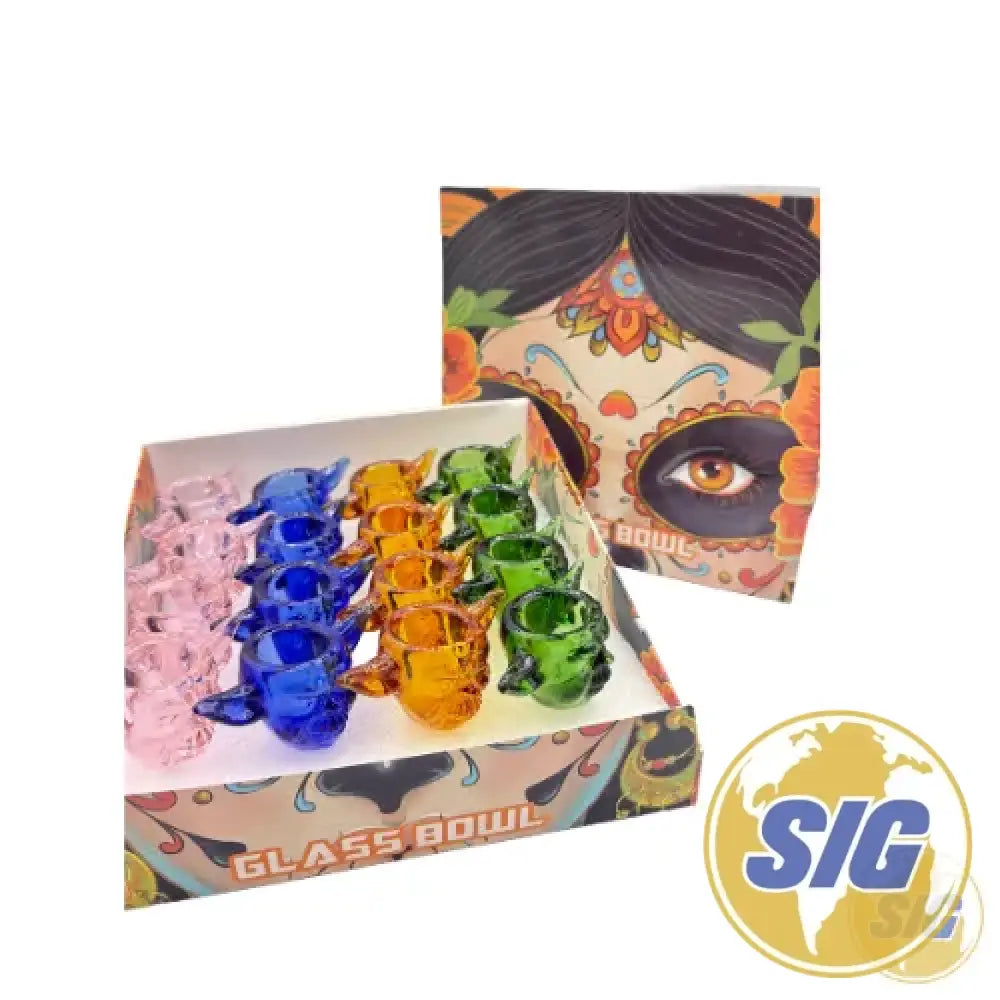 Mask Design Glass Bowls | REF: GA-1187|