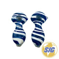 Navy Stripe Hand Pipe |REF: HP 313|