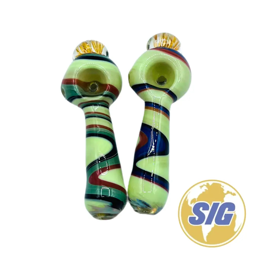 Neon Twist Hand Pipe |REF: HP 228|