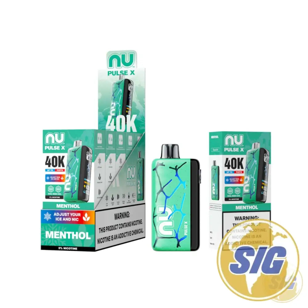 NU Pulse X 40k Puffs Ice Control Disposable Vape - Menthol