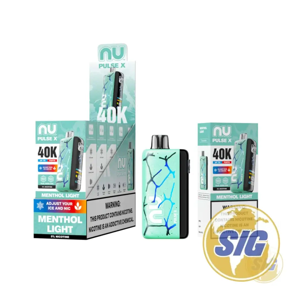 NU Pulse X 40k Puffs Ice Control Disposable Vape - Menthol Light