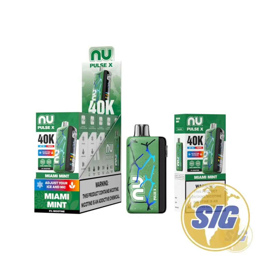 NU Pulse X 40k Puffs Ice Control Disposable Vape - Miami Mint