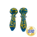 Oceanic Gold Spiral Hand Pipe |REF: HP 323|