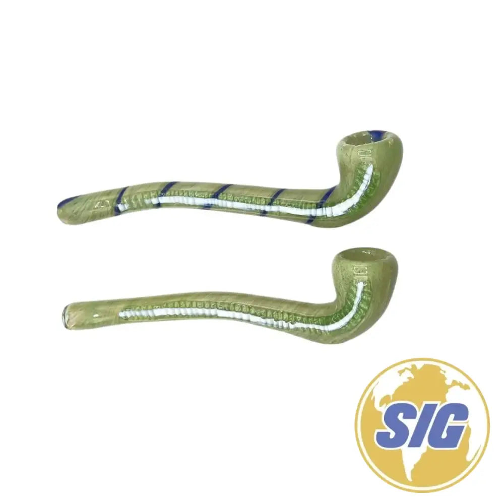 Olive Spiral Hand Pipe |REF: HP 057|