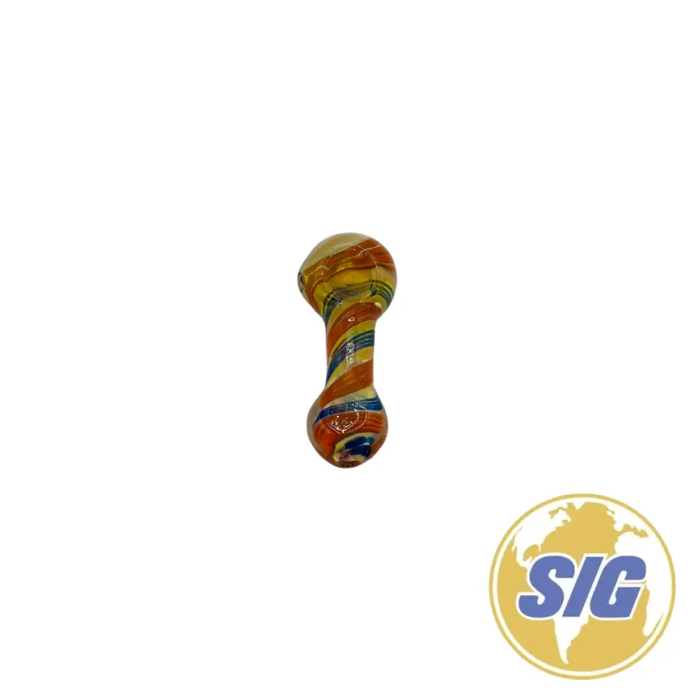 Orange and Blue Twist Pipe |REF: HP 185|