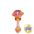 Orange Swirl Hand Pipe |REF: HP 148|