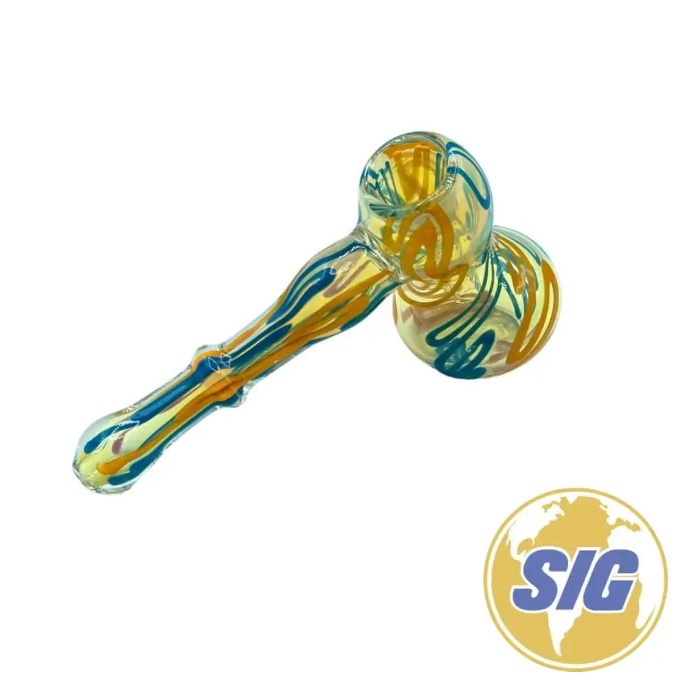 Ornate Glass Hand Pipe |REF: HP 044|