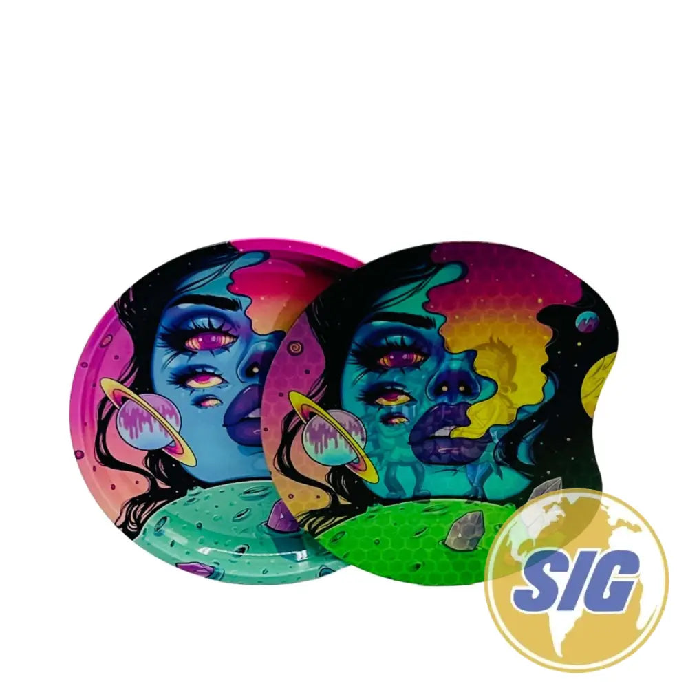 Oval 6″ x 4.5″ Magnetic 3D Trays With Lid - Design #10
