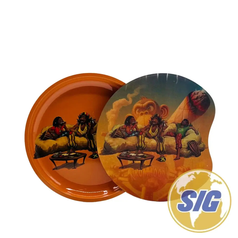 Oval 6″ x 4.5″ Magnetic 3D Trays With Lid - Design #7