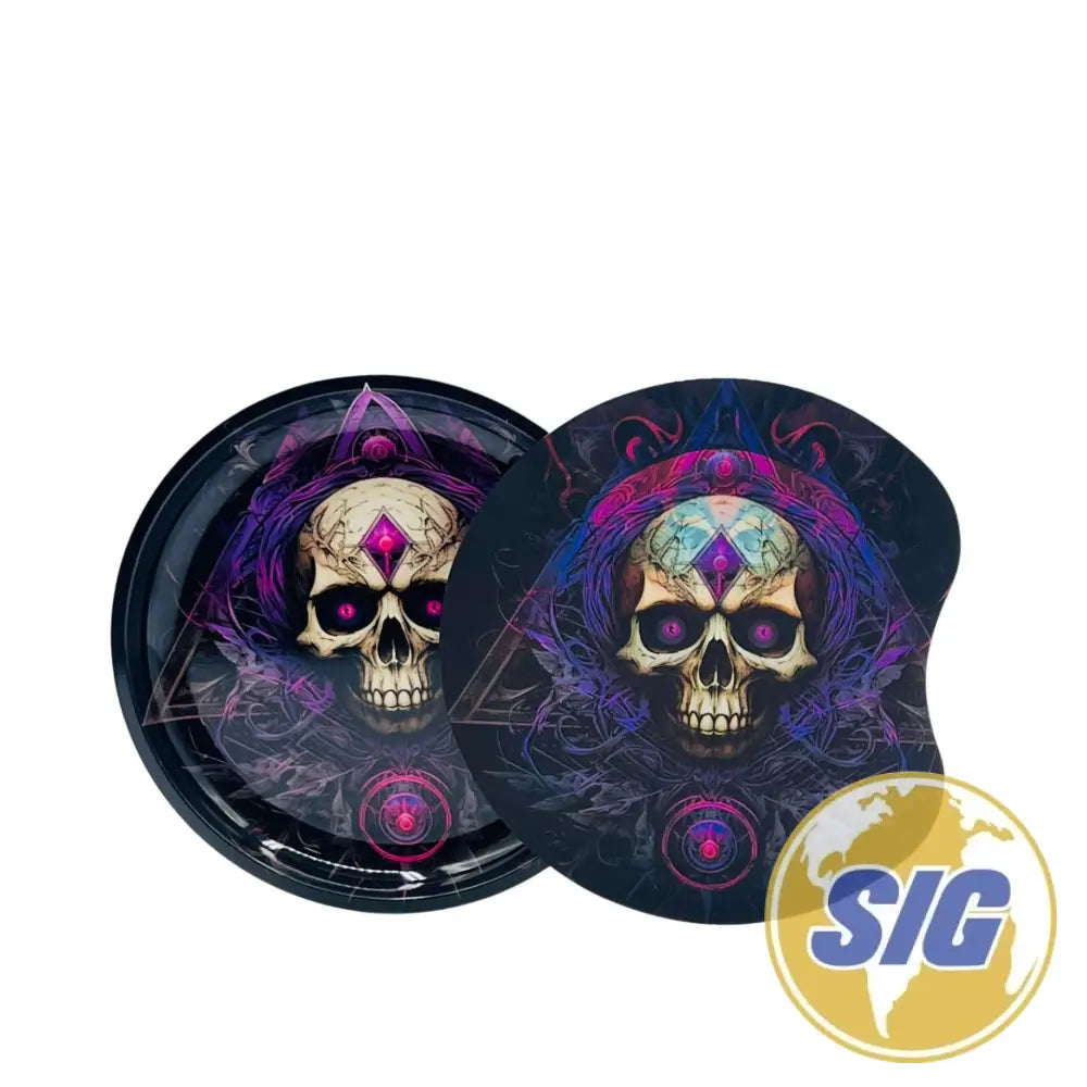 Oval 6″ x 4.5″ Magnetic 3D Trays With Lid - Design #9