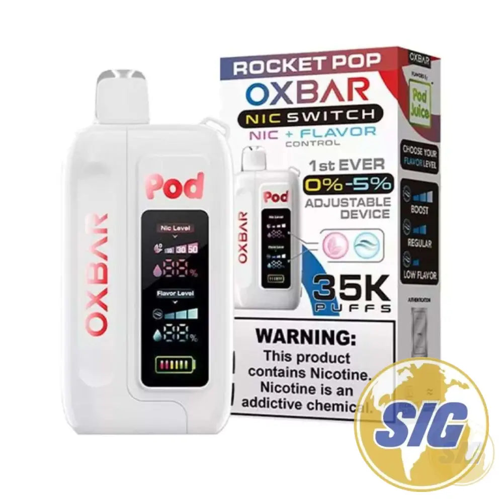 OX Bar x Pod Juice Nic Switch Control 35K Puffs Disposable - Rocket Popsicle