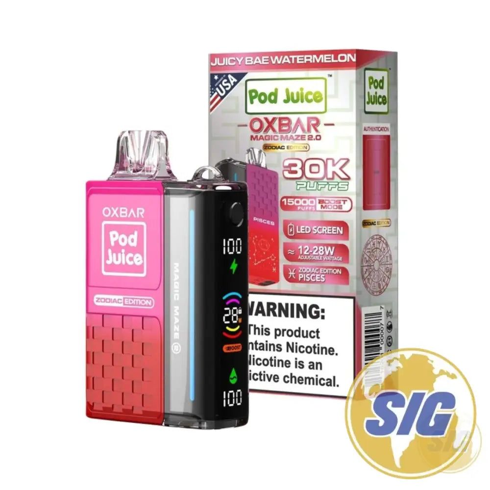 Oxbar x Pod Juice Magic Maze 2.0 30k Puffs Disposable - Juicy Bae