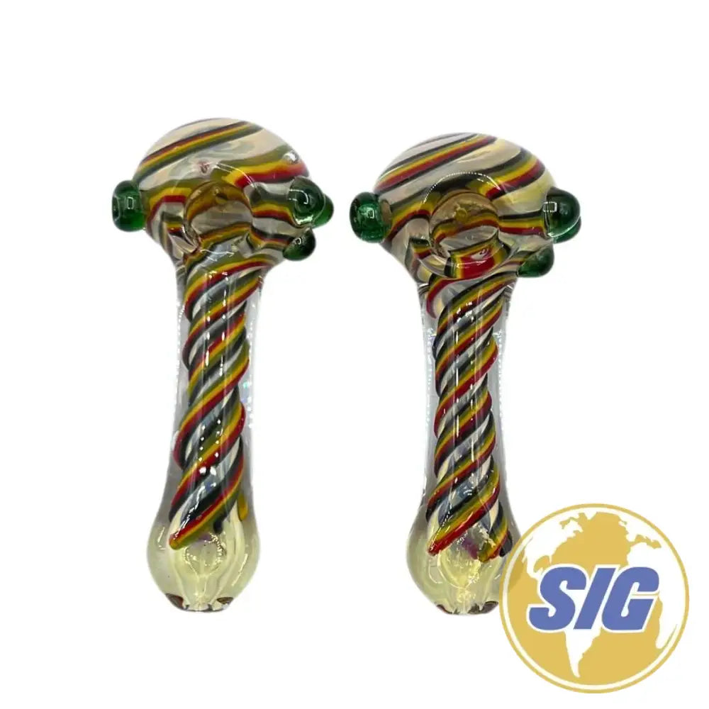 Party Stripe Hand Pipe |REF: HP 340|
