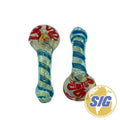 Patriotic Swirl Hand Pipe |REF: HP 561|