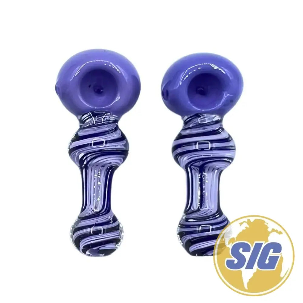 Plum Glass Hand Pipe |REF: HP 345|