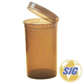 Pop Top Bottles 3 Inches long In brown