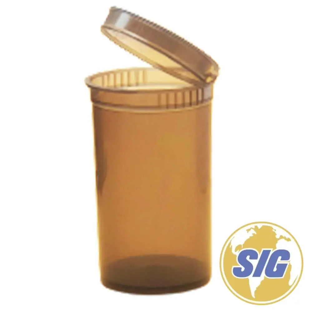 Pop Top Bottles 3 Inches long In brown