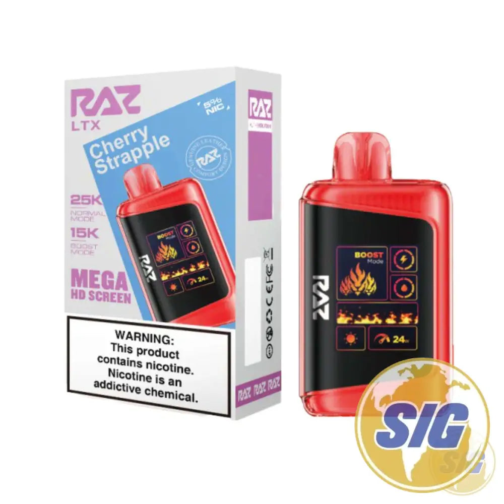 Raz LTX 25000 Puffs Disposable Vape - Cherry Strawapple