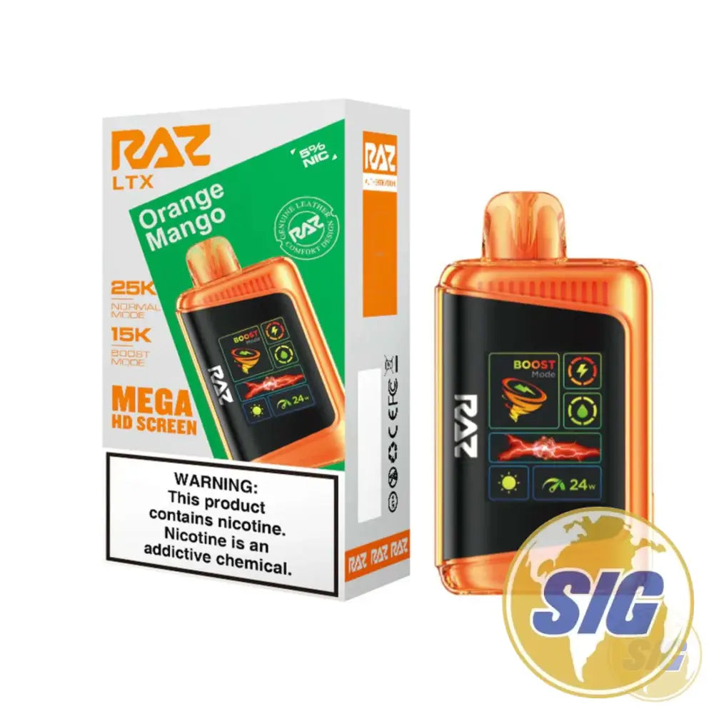 Raz LTX 25000 Puffs Disposable Vape - Orange Mango