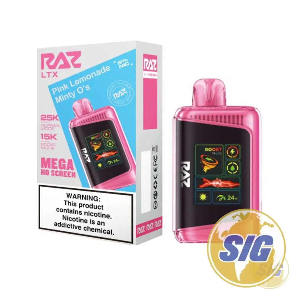 Raz LTX 25000 Puffs Disposable Vape - Pink Lemonade Minty O’s
