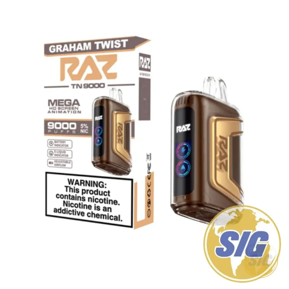 Raz TN9000 9000 Puffs Disposable Vape - Graham Twist