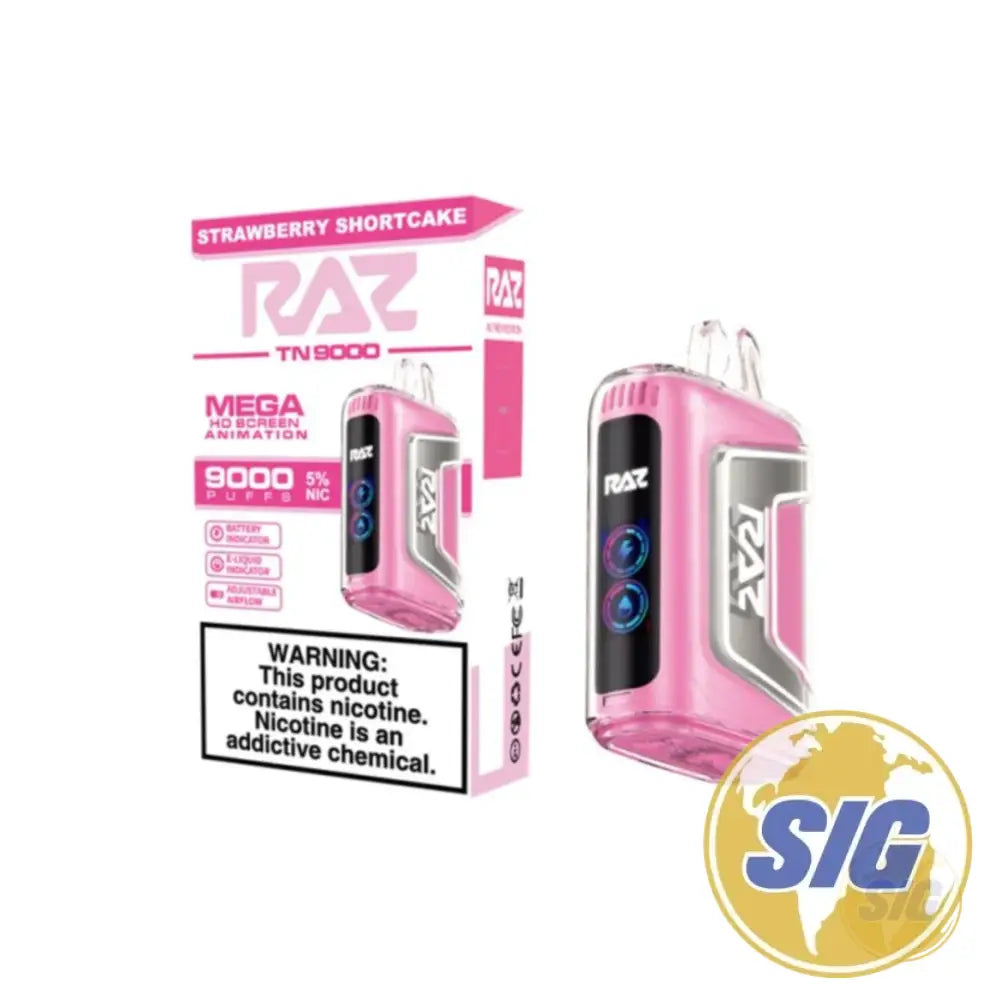 Raz TN9000 9000 Puffs Disposable Vape - Strawberry Shortcake
