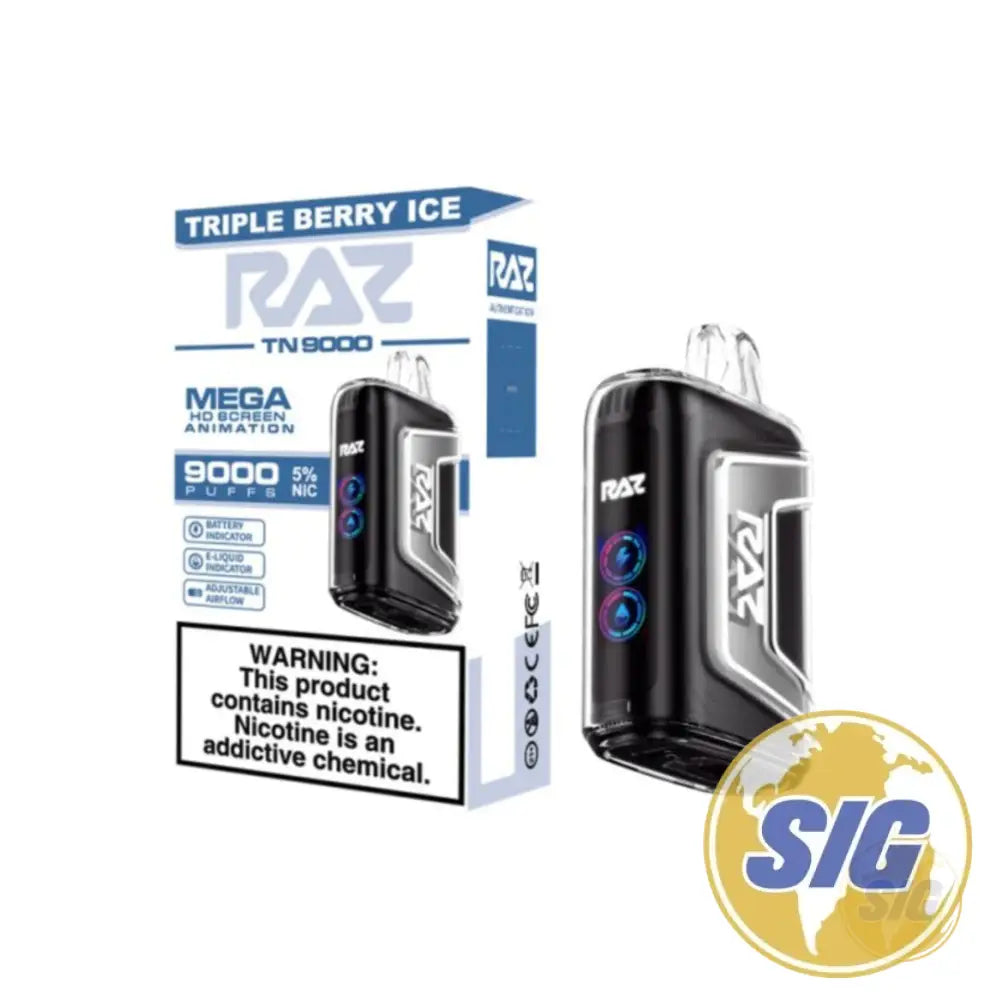 Raz TN9000 9000 Puffs Disposable Vape - Triple Berry Ice