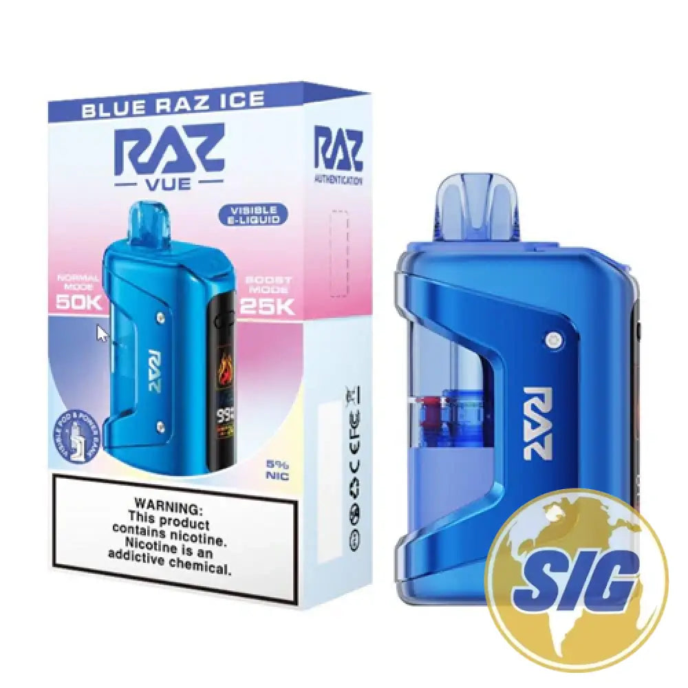 RAZ VUE 50K Disposable Kit - Blue Razz Ice