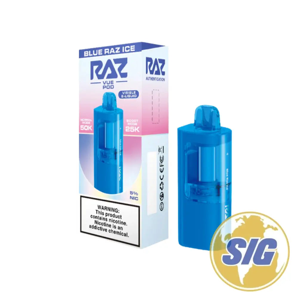 RAZ VUE 50K Disposable Pod - Blue Razz Ice