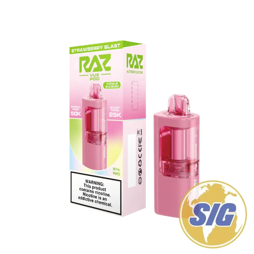 RAZ VUE 50K Disposable Pod - Strawberry Blast
