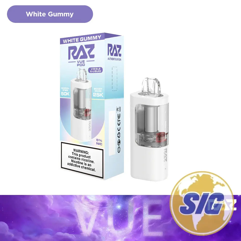 RAZ VUE 50K Disposable Pod - White Gummy