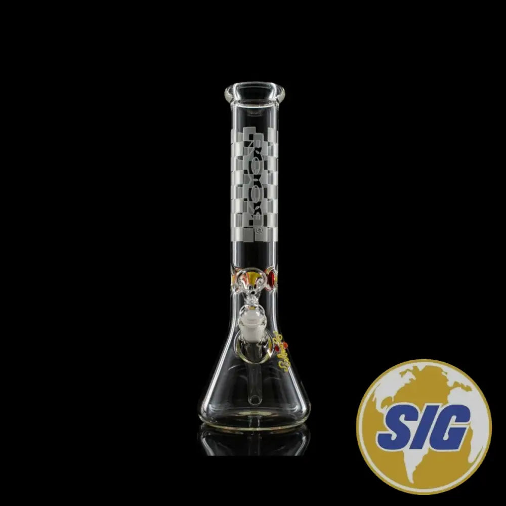 Roor 12" Beaker 50x5mm Checkered Sandblasted Design