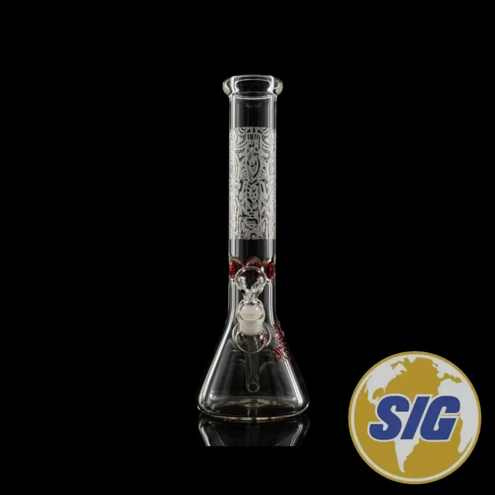 Roor 12" Beaker 50x5mm Swirl Thumbprint Sandblasted Design