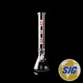 Roor Classic 18" Beaker 50x9mm White Red Outline