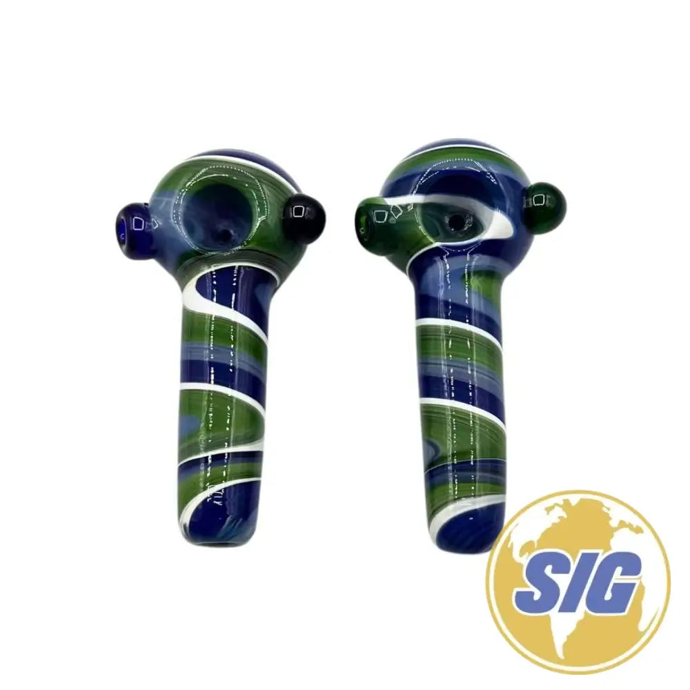 Sailor’s Stripes Hand Pipe |REF: HP 372|