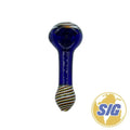 Sapphire and Gold Hand Pipe |REF: HP 198|