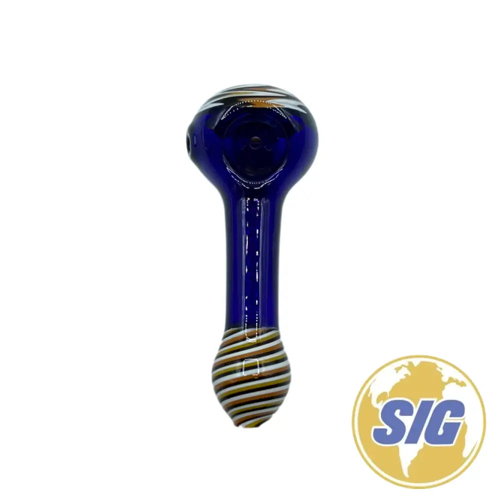 Sapphire and Gold Hand Pipe |REF: HP 198|