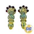 Sapphire Speckled Hand Pipe |REF: HP 357|