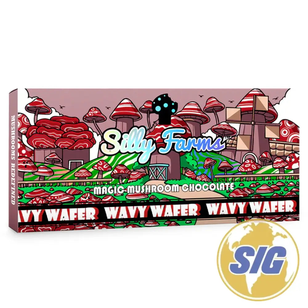 Silly Farm Magic Mushroom Chocolate - 10pck - WAVY WAFER