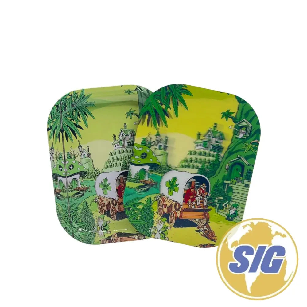 Small 7″ x 5.5″ Magnetic 3D Trays With Lid - Design #21