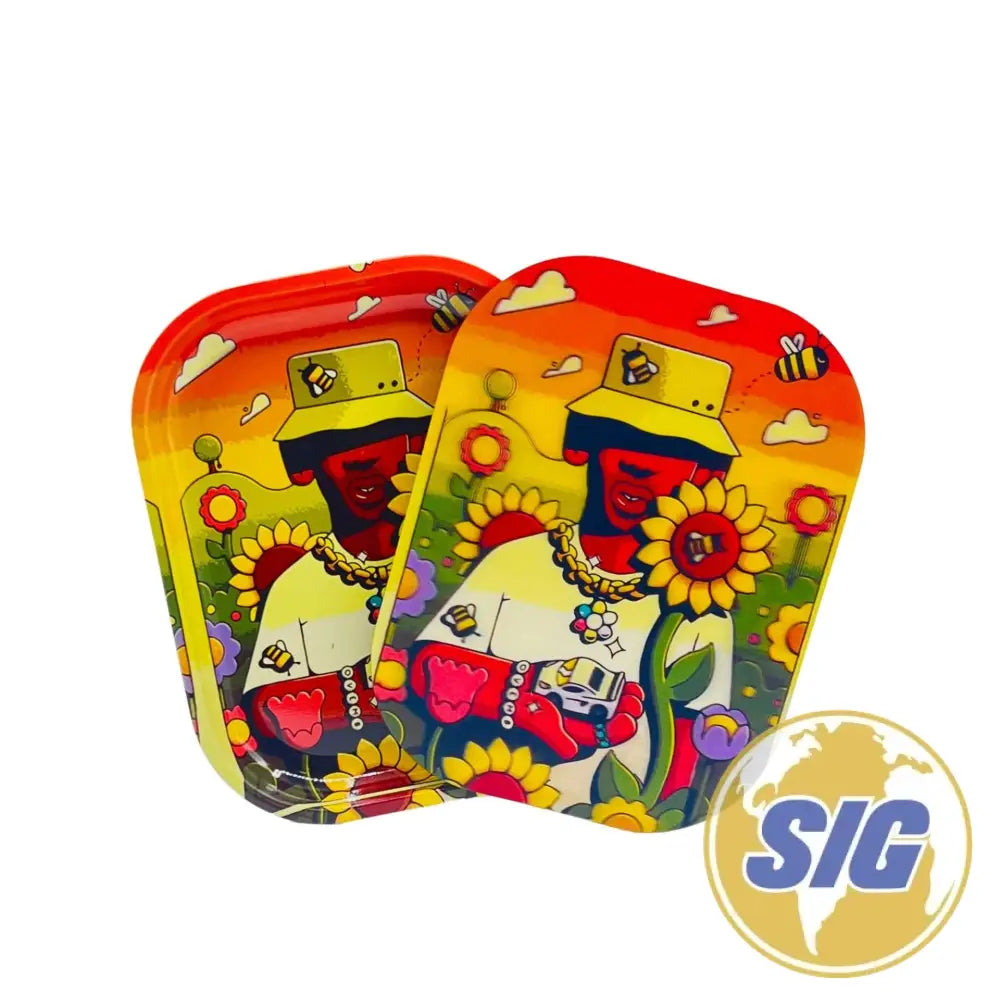 Small 7″ x 5.5″ Magnetic 3D Trays With Lid - Design #6