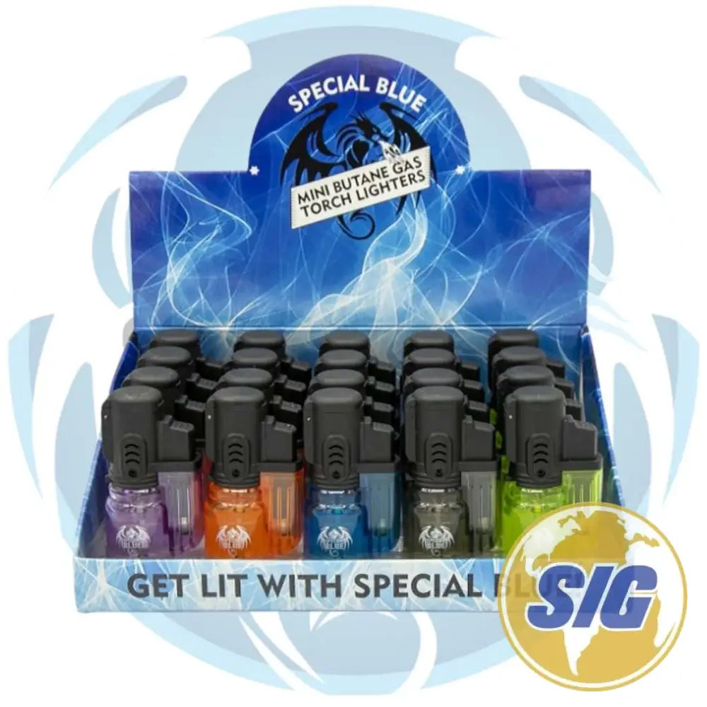 Special Blue Bullet Clear Torch Display | 20 CNT