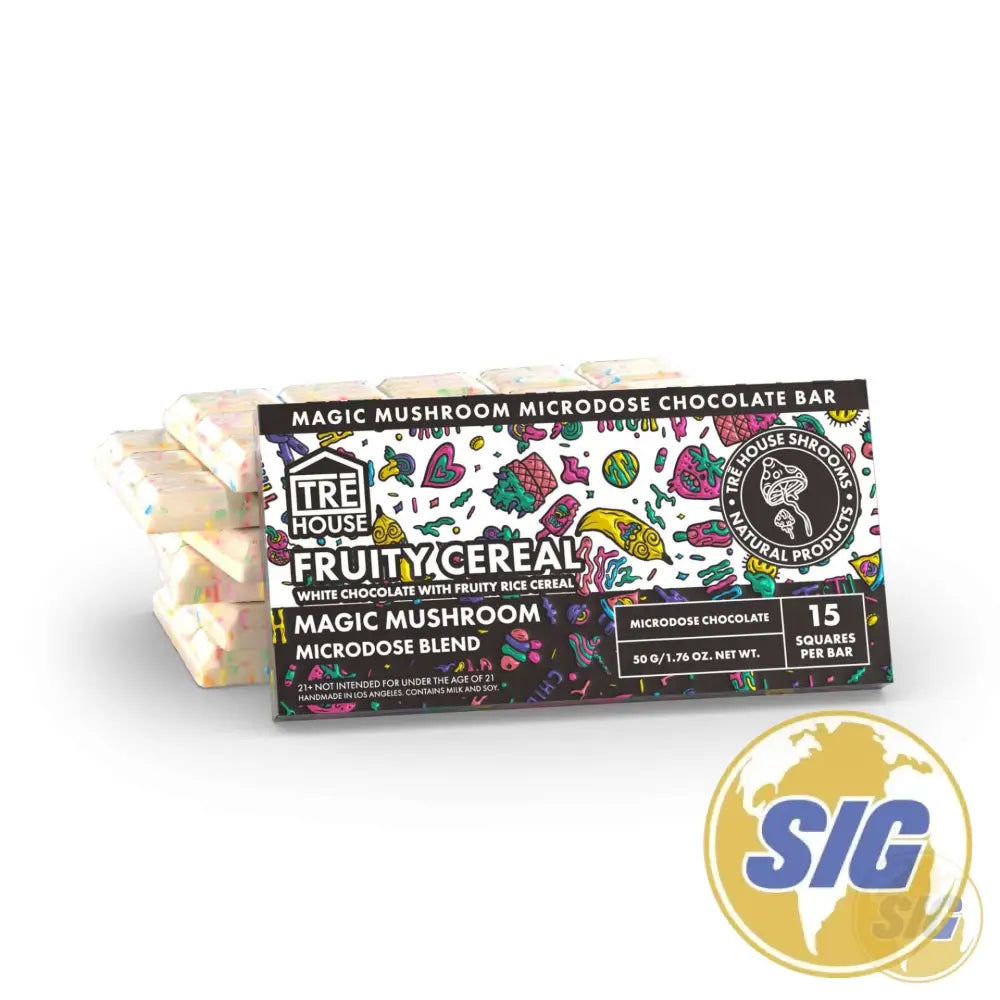 Tre House Magic Mushroom Microdose Blend Chocolate Bar