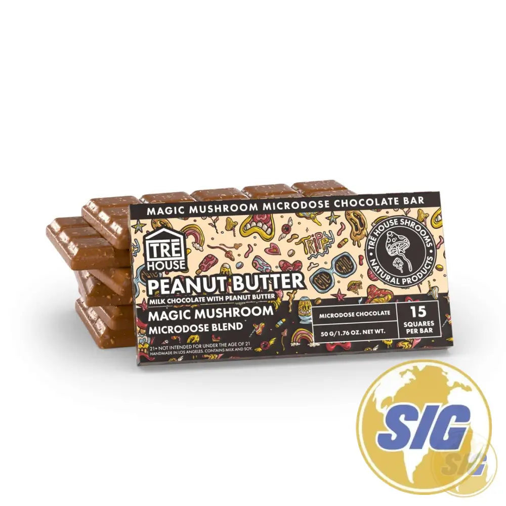 Tre House Magic Mushroom Microdose Blend Chocolate Bar