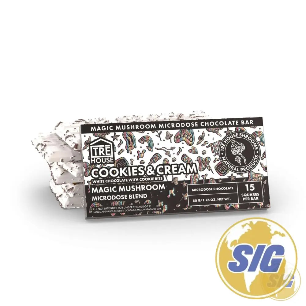 Tre House Magic Mushroom Microdose Blend Chocolate Bar