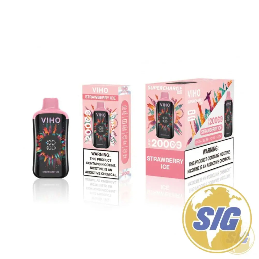 Viho SuperCharge Pro 20000 Puffs Dipsosable Vape - Strawberry Ice